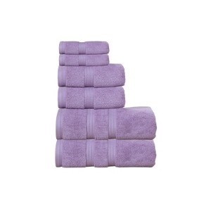 Home Weavers Elegance Essentials 550GSM 100% Cotton Zero Twist Super Absorbent Bath Towel Set - 1 of 4