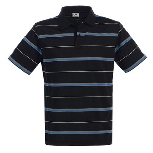 Gioberti Mens Multiple Stripe Polo Shirt - Short Sleeve Yarn Dye - 1 of 1