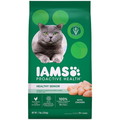 Iams Proactive Health with Chicken Senior Premium Dry Cat Food - 7lbs