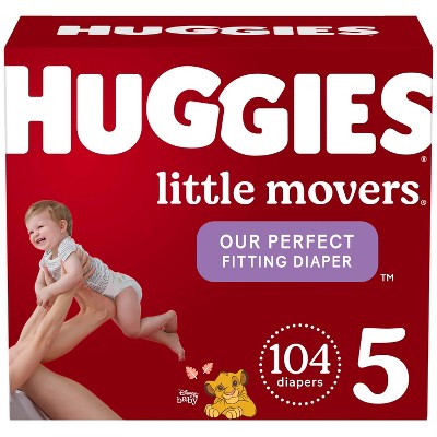 Huggies Little Movers Baby Disposable Diapers - Size 5 - 104ct