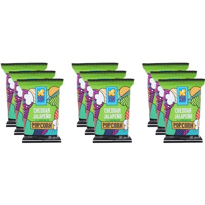 Pop Art Cheddar Jalapeno Popcorn - Case of 9 - 5 oz