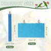 Unique Bargains Bird Perch Stand Wooden Parrot Perch Stand Toy Paw Grinding Stick Bird Cage Accessories 4 Pcs - 2 of 4