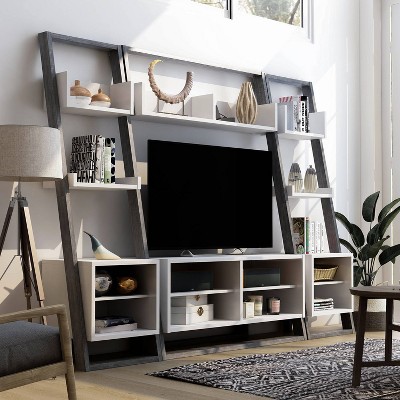 Etteridge Modern Two-Tone Media Storage Collection - miBasics