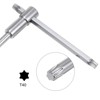 Unique Bargains CR-V Steel Fast-Spinning Adjustable Sliding T-Handle Torx Star Wrench - 4 of 4