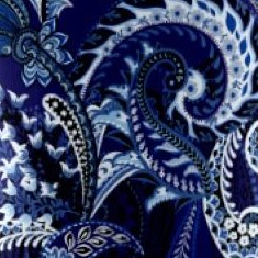 navy paisley