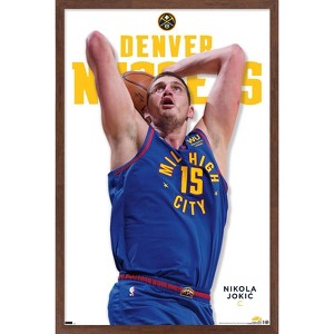 Trends International NBA Denver Nuggets - Nikola Jokic Feature Series 23 Framed Wall Poster Prints - 1 of 4