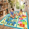 Machine Washable Kids Play Mat Cute Math Rug with Non-Slip Backing Educational Low Pile Floor Carpet for Children Nursery Playroom Toddler Room - 4 of 4