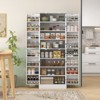FONTOI 65" Kitchen Pantry Storage Cabinet, Freestanding Cabinet with 16 Shelves, 8-tier Shelving&Adjustable Shelves, White, - 2 of 4