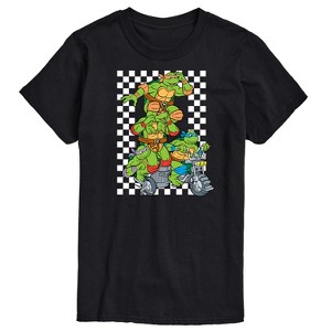 Men's - Teenage Mutant Ninja Turtle - TMNT Checker Graphic Short Sleeve Graphic T-Shirt - 1 of 4