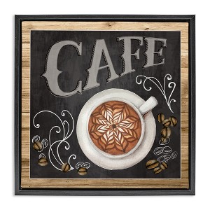Stupell Industries Chalkboard Style Cafe Sign, 25" x 25" - 1 of 4