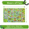 Kids Car Rug 5x7 City Road Learning Rug Car Street Play Mat Thick Soft Non Slip Play Rug Great - 4 of 4