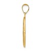 Black Bow Jewelry 14k Yellow Gold Hollow Oval Miraculous Medal Pendant - 2 of 4