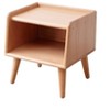 MAYEERTY Beech Solid Wood Nightstand with Open Storage Bedside Cabinet for Bedroom Living Room - 2 of 4