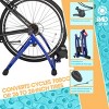 Leisure Sports Max Racer Pro Indoor Bike Trainer Stand - 18" x 15" x 21.25", Blue - 4 of 4