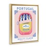 Stupell Industries Portugal Sardine Can Black Framed Floater Canvas Wall Art - 3 of 4