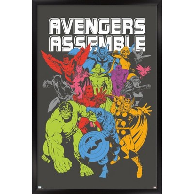 Trends International Marvel Avengers: Beyond Earth's Mightiest - Colorization Framed Wall Poster Prints