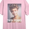 Twin Peaks (1990) Laura Palmer Women's Pink Short Sleeve Sleep Shirt - 2 of 2