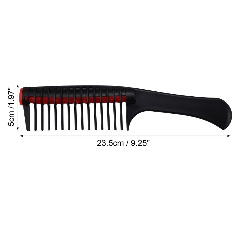 Unique Bargains Wide Tooth Hair Comb Roller Comb Detachable Hair Dye Tool Styling Comb Black, 3 of 7