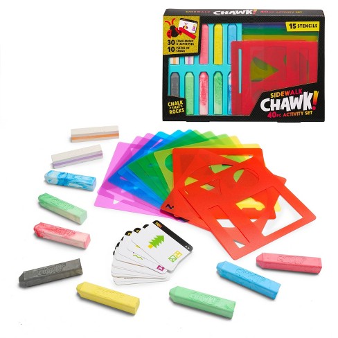 20 SIDEWALK CHALK Sticks BIG 3 1/2x1 Multi Color Drawing Chalkboard Tic  Tac Toe