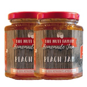 Nutt Family Jams & Jellies 9 oz Peach Jam | Pack of 2 - 1 of 4