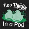 Easter Two Peeps In a Pod Adult T-Shirt Black - 2 of 4