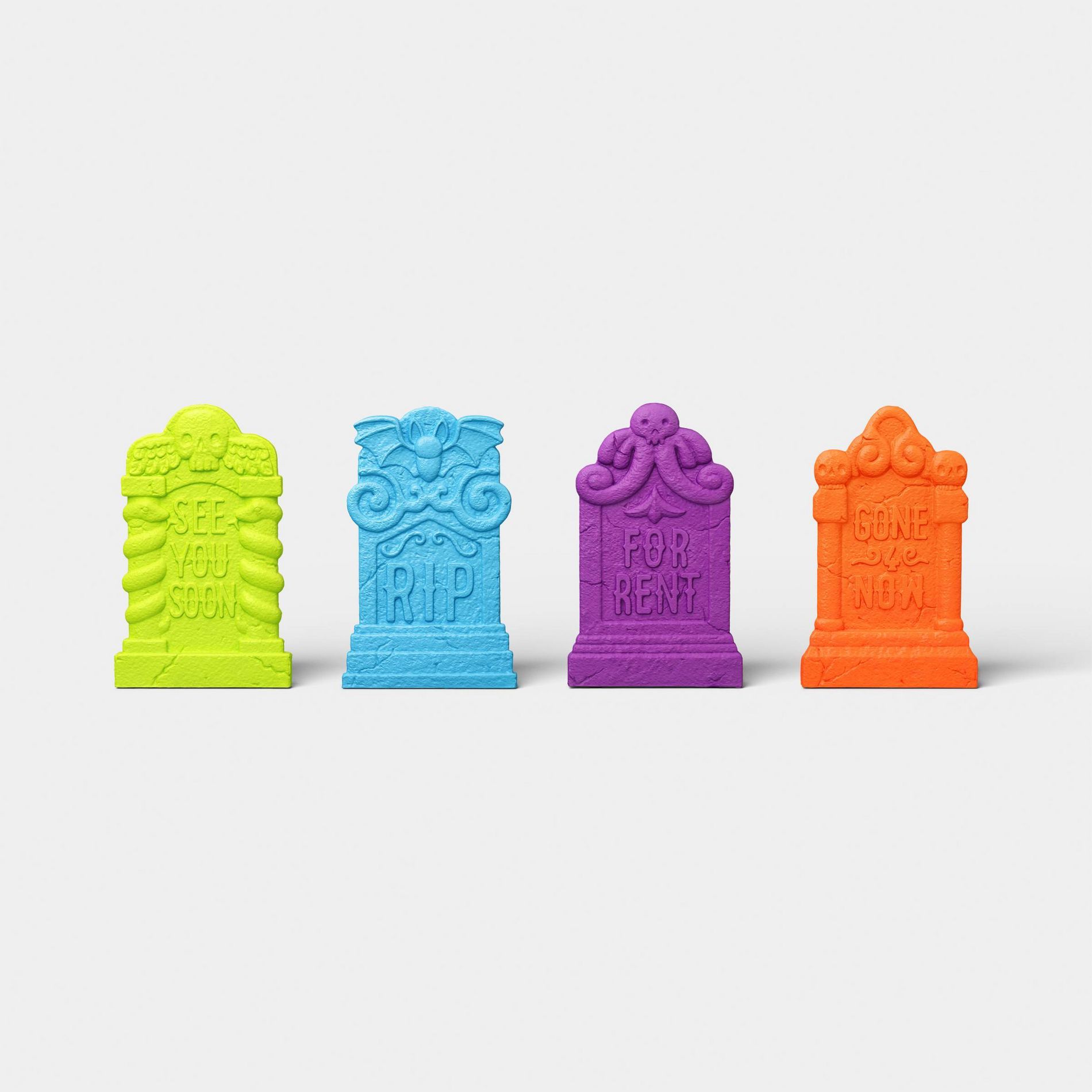 4pk Fright Lights Tombstones Outdoor Decorative Sculpture - Hyde and EEK! Boutique™