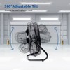 BEYOND BREEZE 20 Inch High Velocity Industrial Floor Fan, 3-Speed Heavy Duty Metal Cradle Floor Fans with 360°Tilt for Warehouse, Workshop, Garage - 2 of 4