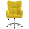 vidaXL Relaxing Chair Light Gray Velvet (100% polyester), steel Standard - Mustard Yellow - 3 of 4