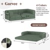 78.5" Convertible Sleeper Sofa Bed with Fixed-Shape Frame, Folding Mattress Couch, Washable Floor Sofa for Small Spaces, No Assembly Floor Couch - 2 of 4