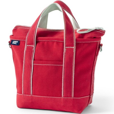 Lands' End Zip Top Canvas Tote Bag