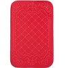 Home Mart Goods 3 Piece Red Ultra Soft Thick Memory Foam Non-Slip Absorbent Bathroom Bath Mat Set - 3 of 4