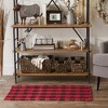 Design Imports Buffalo Check Chindi - Red & Black - 26 X 40 In - 4 of 4