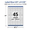 Avery Glossy White Barbell Labels with Sure Feed, 1/2" x 2.5" - 4 of 4