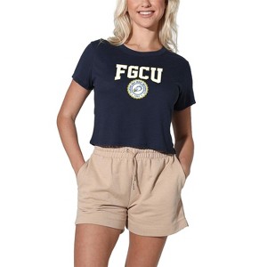 Women's Florida Gulf Coast University Collegiate Seal Crop Top T-Shirt - 1 of 4