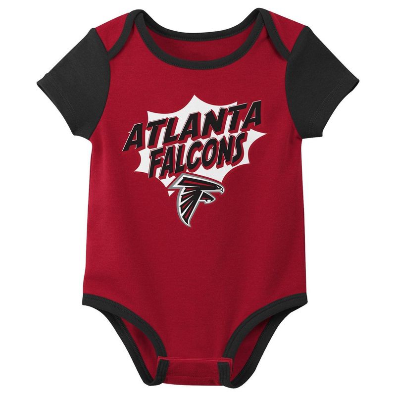 NFL Atlanta Falcons Infant Boys&#39; 3pk Bodysuit, 4 of 5