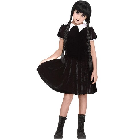 Rubie's Costumes Small The Addams Family Wednesday Addams Polyester Girls'  Costume in the Costumes department at