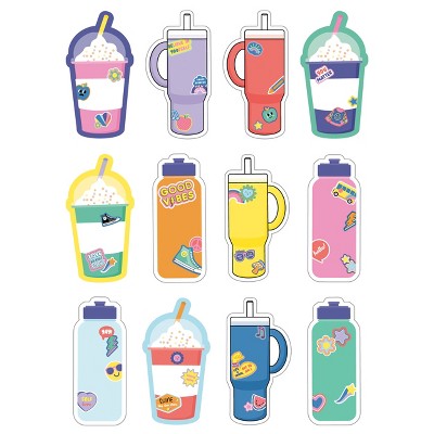 Carson Dellosa Education We Stick Together Cups & Water Bottles Cutouts (36 cut-outs)