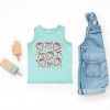 The Juniper Shop Coquette Strawberry Chart Toddler Tank - 4T - Seafoam - 4 of 4