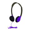 HamiltonBuhl® Sack-O-Phones, 10 Personal Headphones in a Carry Bag, Purple - 2 of 3