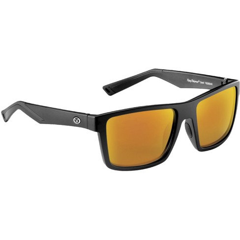 Dark amber clearance with mirror sunglasses