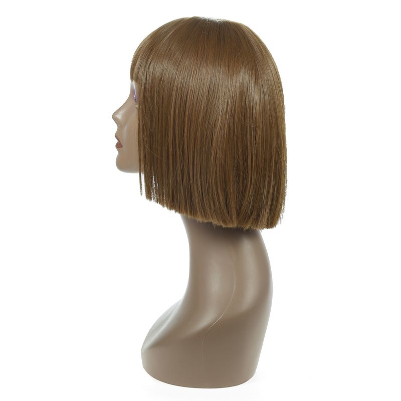 Unique Bargains Women's Wigs 10" Brown with Wig Cap, 3 of 7