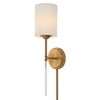 Uttermost Awyr 1 Light Brass Sconce, White - 4 of 4