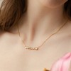 Bearfruit Jewelry Sterling Silver 18k Gold Plated Zig Zag Pendant Necklace - 2 of 2