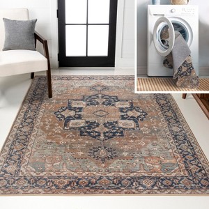 JONATHAN Y Maris Ornate Medallion Machine-Washable Area Rug - 1 of 4