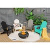 Costway 2PCS Patio Folding Adirondack Chair Weather Resistant Cup Holder Yard - 4 of 4