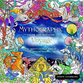 Coloring in Mythographic: Menagerie with Aen Art Glitter Gel Pens 