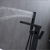 BWE Single-Handle Freestanding Floor Roman Tub Faucet Bathtub Filler with Hand Shower in Matte Black - 4 of 4