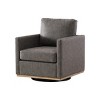 Lyngins Chenille Square Swivel Accent Chairs,Upholstered Arm Chairs for Living Room,Bedroom - 4 of 4