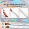 Acrylic Nail Brush Set (4Pcs) - Silver Color - 4 of 4