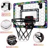 Mini Basketball Hoop with LED Scoreboard Door Mount Honeycomb Pattern Toy for Ages 5-12 Boys Girls - 2 of 4